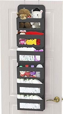 2 Pack Wandhangende Tas Organisator Basket met zakken voor Badkamer Slaapkamer Keuken Slaapkamer Essentials Rv opslag en O