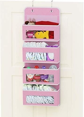 2 Pack Wandhangende Tas Organisator Basket met zakken voor Badkamer Slaapkamer Keuken Slaapkamer Essentials Rv opslag en O