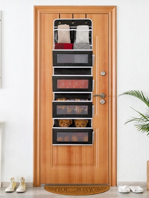 JARLINK 2 Pack 5-Rack Over Door Hanging Organizer, Opvouwbare Wandmontage 4 Big Pocket Grote capaciteit opslag met PVC