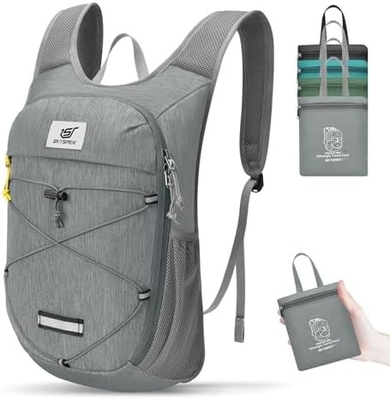 SKYSPER vouwbare wandelrugzak - 10L kleine lichtgewicht dagtas ademende reisrugzakken voor mannen vrouwen