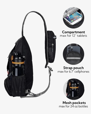 WATERFLY PAKKABLE KLEIN KROOSBODY Sling rugzak schouder borstzak dagtas voor wandelen reizen