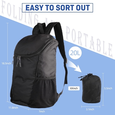 HIKING-RUCKBACK, waterdicht en slijtvast LIGHTWEIGHT RUCKBACK verpakkbaar, buitenreizen CAMPING DAYPACK