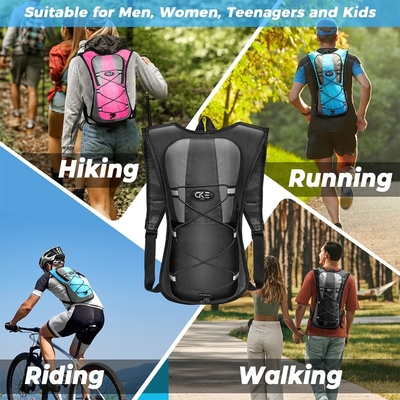 Hydratatie rugzak Hydratatie rugzak Water rugzak met 2L ((70-ounce) Hydratatie blaas voor mannen Vrouwen Kinderen voor hardlopen
