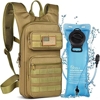 Hydratatie rugzak met 3L TPU waterblaas, Tactische Molle Water rugzak voor mannen vrouwen, Hydratatie pakket voor wandelen