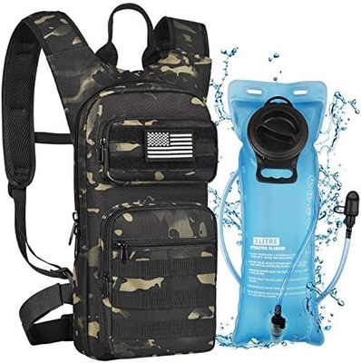 Hydratatie rugzak met 3L TPU waterblaas, Tactische Molle Water rugzak voor mannen vrouwen, Hydratatie pakket voor wandelen