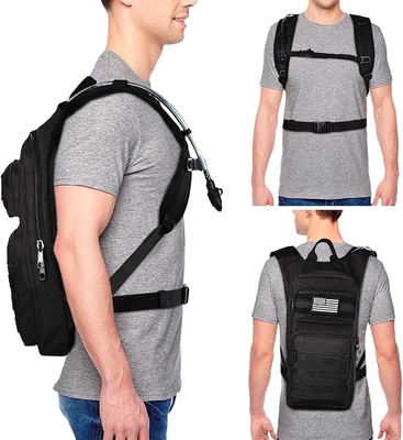Hydratatie rugzak met 3L TPU waterblaas, Tactische Molle Water rugzak voor mannen vrouwen, Hydratatie pakket voor wandelen