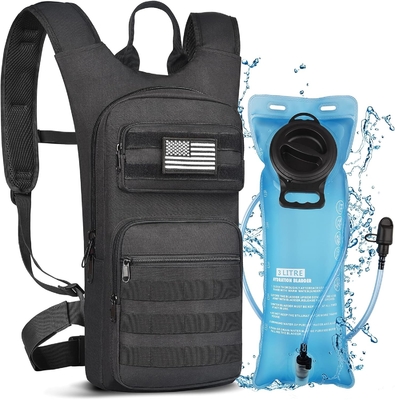 Hydratatie rugzak met 3L TPU waterblaas, Tactische Molle Water rugzak voor mannen vrouwen, Hydratatie pakket voor wandelen
