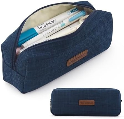 ANGOOBABY Kleine potloodkoffer Studentenpotlood Tas Munttas Cosmetische tas Kantoorpapier Organisator Voor tiener school