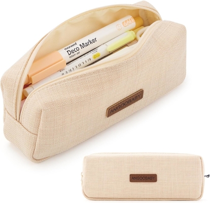 ANGOOBABY Kleine potloodkoffer Studentenpotlood Tas Munttas Cosmetische tas Kantoorpapier Organisator Voor tiener school