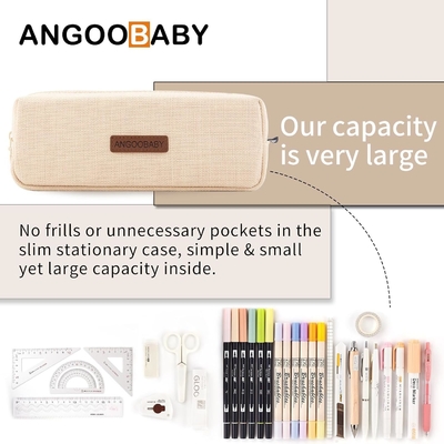 ANGOOBABY Kleine potloodkoffer Studentenpotlood Tas Munttas Cosmetische tas Kantoorpapier Organisator Voor tiener school