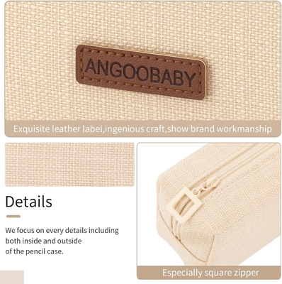 ANGOOBABY Kleine potloodkoffer Studentenpotlood Tas Munttas Cosmetische tas Kantoorpapier Organisator Voor tiener school