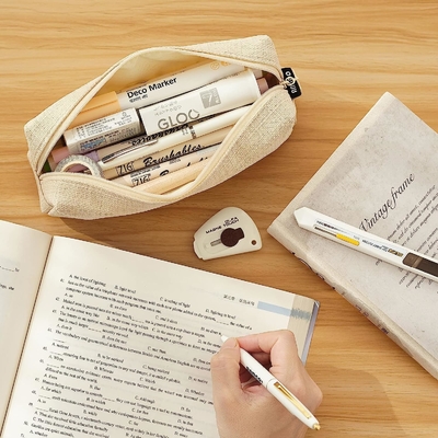 ANGOOBABY Kleine potloodkoffer Studentenpotlood Tas Munttas Cosmetische tas Kantoorpapier Organisator Voor tiener school
