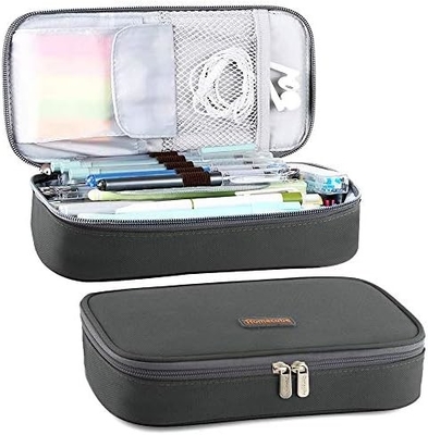Homecube potloodkas Capacity Pen Pen Pen Holder Doos Make-up Pens Tas Oxford Stoffenzak Grote opslag papierwerk
