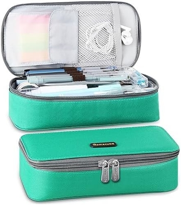 Homecube potloodkas Capacity Pen Pen Pen Holder Doos Make-up Pens Tas Oxford Stoffenzak Grote opslag papierwerk