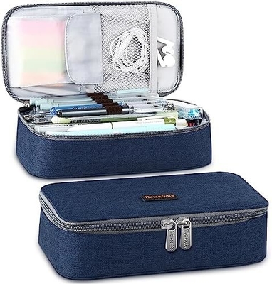Homecube potloodkas Capacity Pen Pen Pen Holder Doos Make-up Pens Tas Oxford Stoffenzak Grote opslag papierwerk