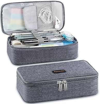 Homecube potloodkas Capacity Pen Pen Pen Holder Doos Make-up Pens Tas Oxford Stoffenzak Grote opslag papierwerk