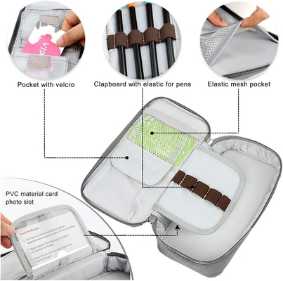 Homecube potloodkas Capacity Pen Pen Pen Holder Doos Make-up Pens Tas Oxford Stoffenzak Grote opslag papierwerk