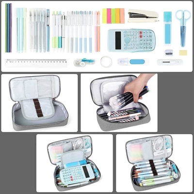 Homecube potloodkas Capacity Pen Pen Pen Holder Doos Make-up Pens Tas Oxford Stoffenzak Grote opslag papierwerk