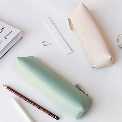 Doraking potlood zak Pen Hoes Cosmetische make-up/ briefpapier Pocket Bag Hoes/PU Leer Kleine Pocket Studenten briefpapier