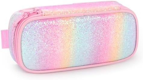Kinderenpotlooddoosje voor meisjes en jongens Soft Rainbow Pen Box Pouch (Rainbow 1)