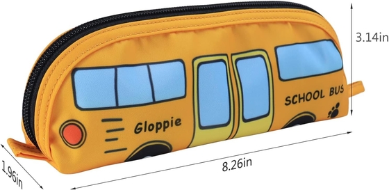 Gloppie schattig potlooddoosje Kawaii potloodzak kleine potlooddoosje eenvoudige potloodzakjes met ritsen doos bus pen doosje