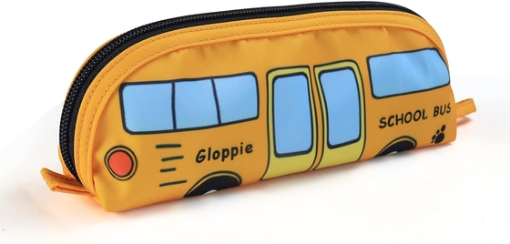 Gloppie schattig potlooddoosje Kawaii potloodzak kleine potlooddoosje eenvoudige potloodzakjes met ritsen doos bus pen doosje