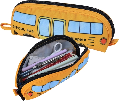 Gloppie schattig potlooddoosje Kawaii potloodzak kleine potlooddoosje eenvoudige potloodzakjes met ritsen doos bus pen doosje