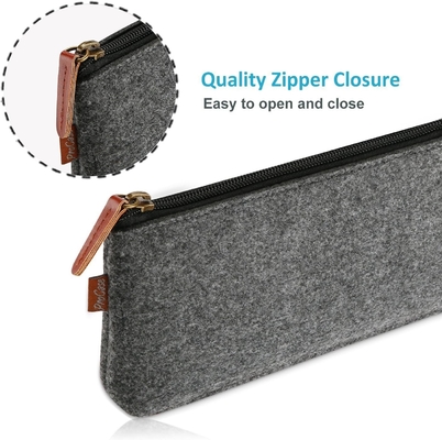ProCase potloodzak Pen Case, Felt Studenten Stationery Pouch Zipper Bag voor pennen, potloden, highlighters, gel pen, markers
