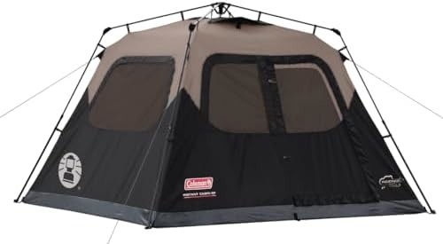 Coleman Camping Tent met Instant Setup, 4/6/8/10 Persoon Weerbestendige Tent met WeatherTec-technologie, Double-Thick