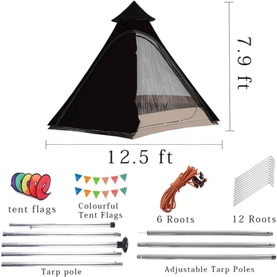 12'x10'x8'Dome Camping Tent 5-6 Persoon 4 Seizoen Dubbele lagen Waterdicht Anti-UV Winddicht Tenten Familie Outdoor Camping