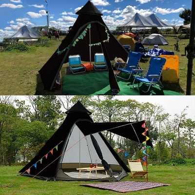 12'x10'x8'Dome Camping Tent 5-6 Persoon 4 Seizoen Dubbele lagen Waterdicht Anti-UV Winddicht Tenten Familie Outdoor Camping
