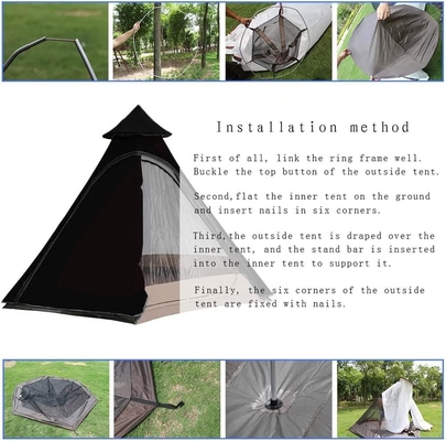 12'x10'x8'Dome Camping Tent 5-6 Persoon 4 Seizoen Dubbele lagen Waterdicht Anti-UV Winddicht Tenten Familie Outdoor Camping