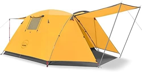 KAZOO 2/4 Persoon Kampertent Buiten Waterdicht Familie Grote tenten 2/4 Persoon Gemakkelijk in te stellen Tent met Veranda Dubbellaag