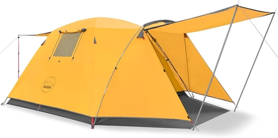 KAZOO 2/4 Persoon Kampertent Buiten Waterdicht Familie Grote tenten 2/4 Persoon Gemakkelijk in te stellen Tent met Veranda Dubbellaag