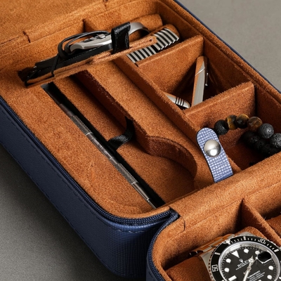 ROTHWELL 5 Watch Travel Case Storage Organizer voor 5 horloges