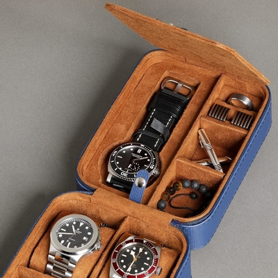 ROTHWELL 5 Watch Travel Case Storage Organizer voor 5 horloges
