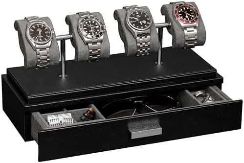 ROTHWELL Luxury Watch Display Case voor 4 horloges