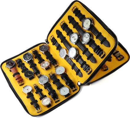 40 Slots Grote kofferzak Horloge Bandopslagband Organisator Dubbele laag, horloge en riemen Organisator voor Apple