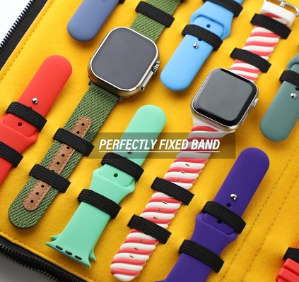 40 Slots Grote kofferzak Horloge Bandopslagband Organisator Dubbele laag, horloge en riemen Organisator voor Apple