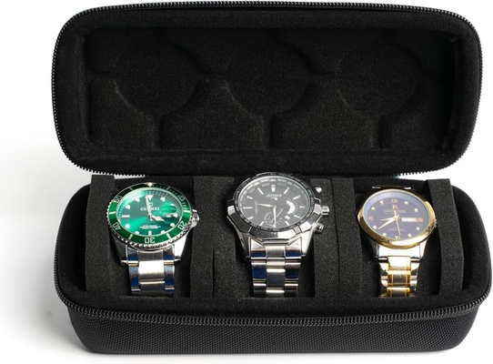 3 horloge reiszak rol, Hard horloge draagzak rol display opslaghouer doos met zachte schuim kussens knus passen alle grootte