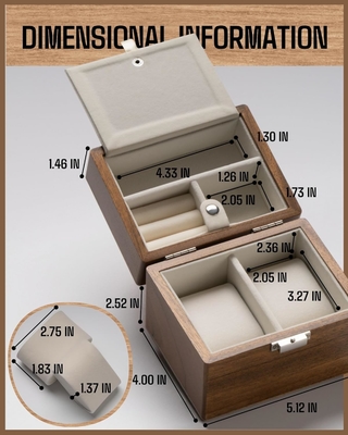 Horloge doos, horloge reiszak voor mannen, houten horloge en juwelen houder organisator voor vrouw, draagbare bescherming 2-slot watc