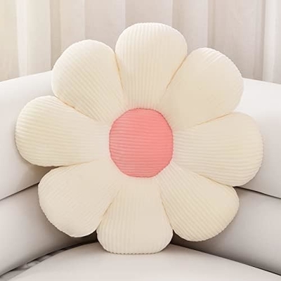 Bloemkussen, bloemvormig knuffelkussen kerstversiering bloemvloerkussen, zitkussen, schattig kamerversiering &amp; pluis
