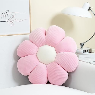 Bloemkussen, bloemvormig knuffelkussen kerstversiering bloemvloerkussen, zitkussen, schattig kamerversiering &amp; pluis