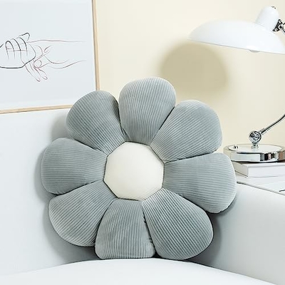 Bloemkussen, bloemvormig knuffelkussen kerstversiering bloemvloerkussen, zitkussen, schattig kamerversiering &amp; pluis