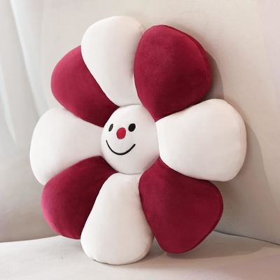 Bloemkussen, bloemvormig knuffelkussen kerstversiering bloemvloerkussen, zitkussen, schattig kamerversiering &amp; pluis