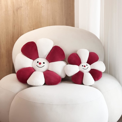 Bloemkussen, bloemvormig knuffelkussen kerstversiering bloemvloerkussen, zitkussen, schattig kamerversiering &amp; pluis
