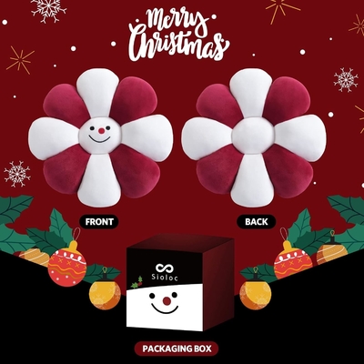 Bloemkussen, bloemvormig knuffelkussen kerstversiering bloemvloerkussen, zitkussen, schattig kamerversiering &amp; pluis