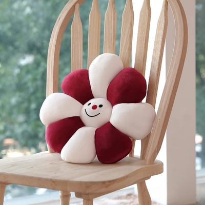 Bloemkussen, bloemvormig knuffelkussen kerstversiering bloemvloerkussen, zitkussen, schattig kamerversiering &amp; pluis