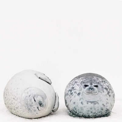 MerryXD Chubby Blob Seal kussen, Gevulde katoenen pluis dier speelgoed schattig oceaan medium