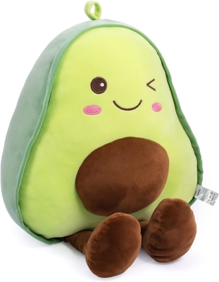 16.5 inch knuffelen gevulde avocado fruit zachte pluche gooi kussen cadeau voor kinderen, voedsel in de vorm van gooi kussen speelgoed voor kerstmis